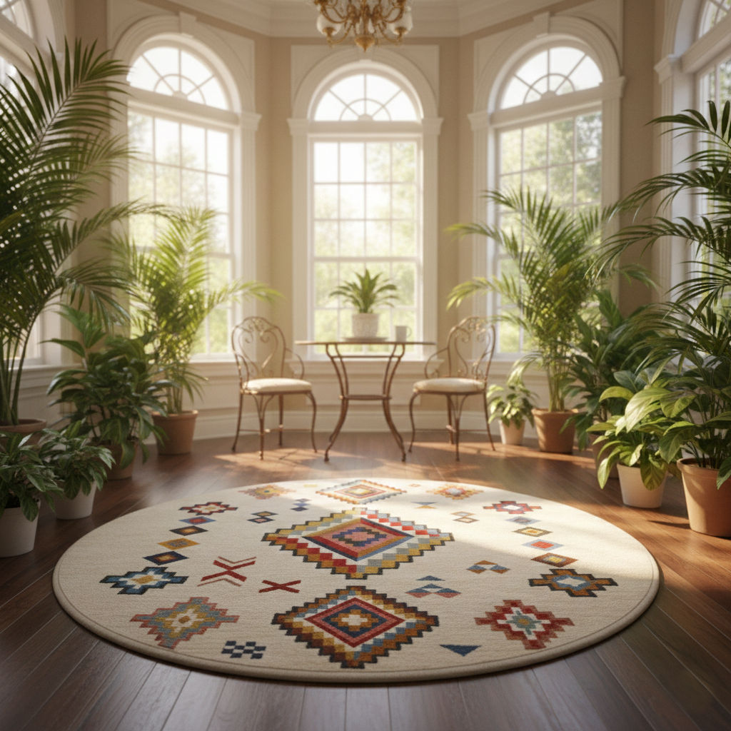 AMERVO - Hand Tufted Bohemian Carpet